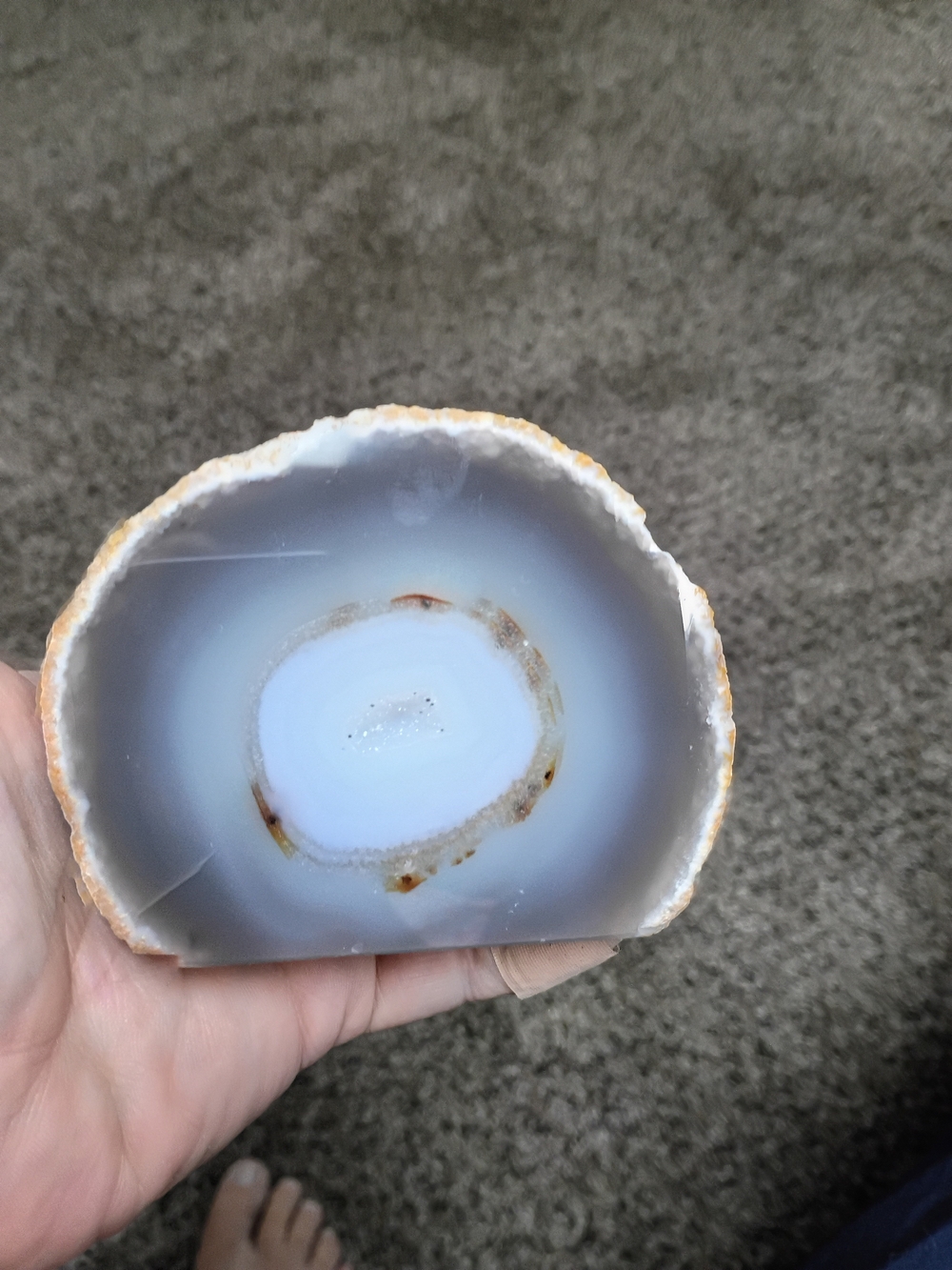 Natural Agate Geode Slice